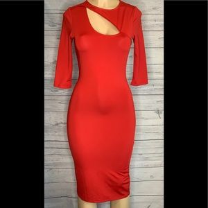 NWT Red Bodycon Dress
